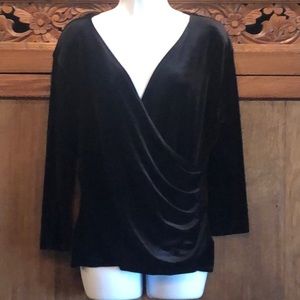 Velvet cocktail top. Size 18